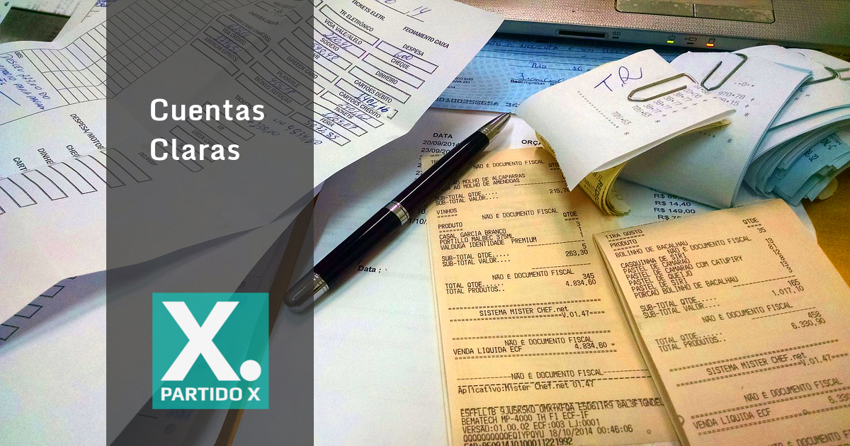 Cuentas claras de Partido X