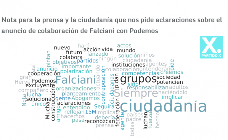 Nota para la prensa y la ciudadanía que nos pide aclaraciones sobre el anuncio de colaboración de Falciani con Podemos